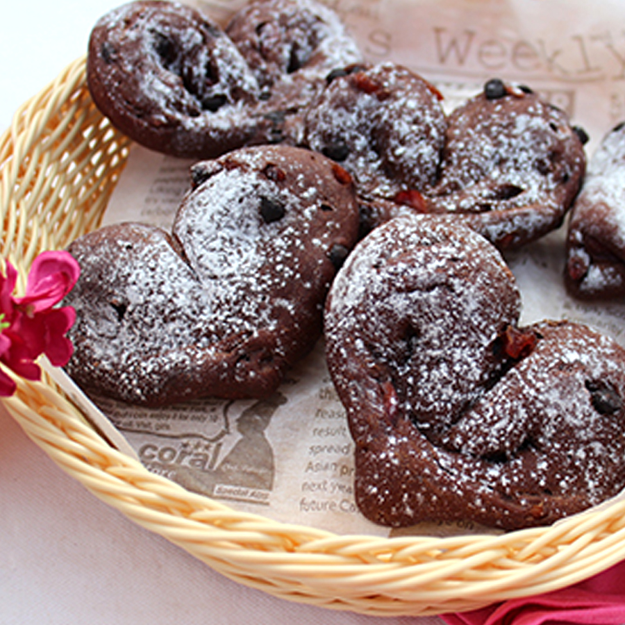 バレンタインにぴったり 冷蔵庫でチョコパン 珈琲 紅茶とお菓子作り パン作りの通販サイトなら おうちカフェのお店